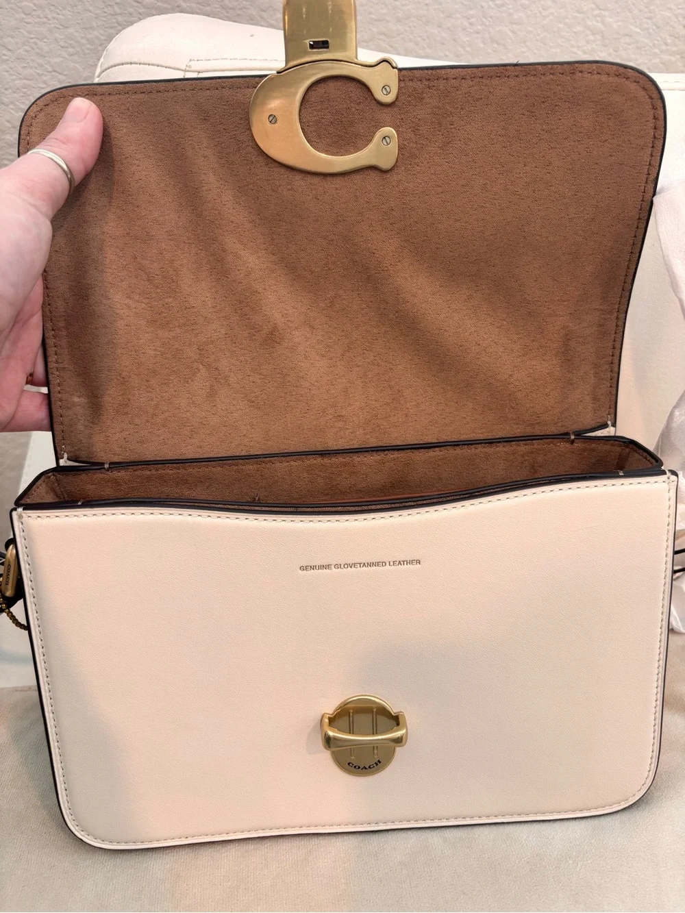 COACH Studio Chalk White Crossbody Shoulder Bag NWT $450+ - Picture 11 of 16